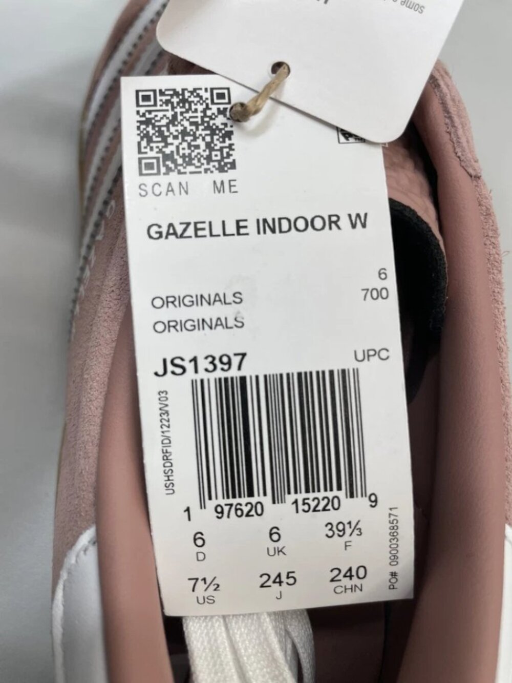 Adidas Women's Size 7.5 Gazelle Indoor Athletic Sneakers Warm Clay Suede Lace Up - Picture 2 of 8